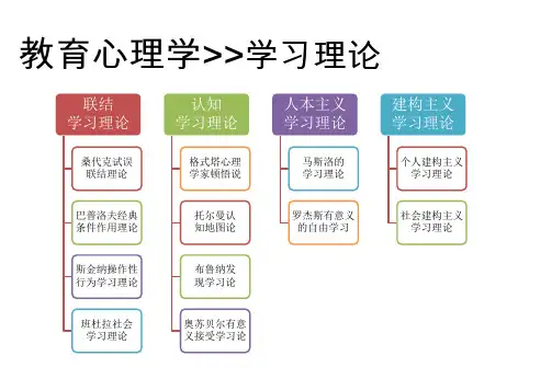 教育心理学》学习理论