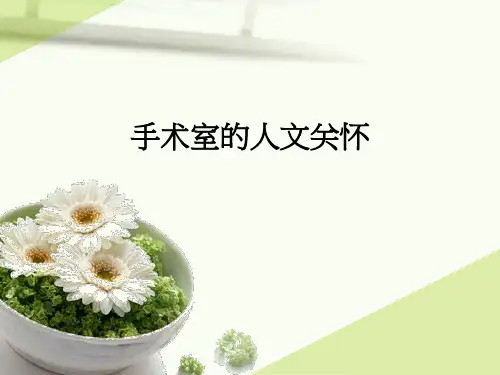 手术室的人文关怀ppt课件