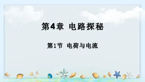 浙教版八年级上册科学第4章 电路探秘  4.1 电荷与电流
