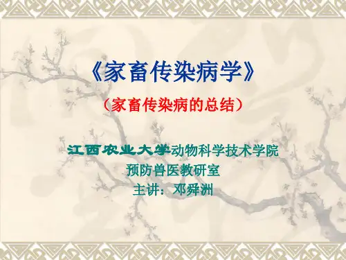 家畜传染病的总结