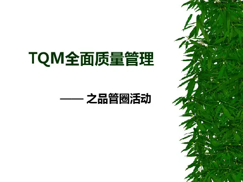 TQM全面质量管理-QCC培训教材