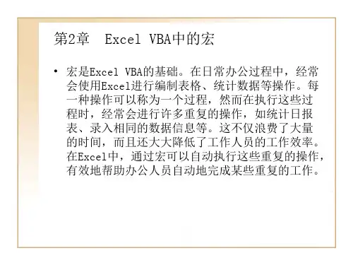 《ExcelVBA中的宏》PPT课件
