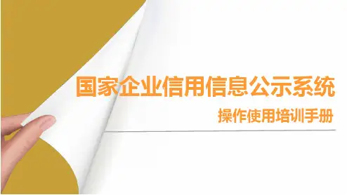 国家企业信用信息公示系统简介