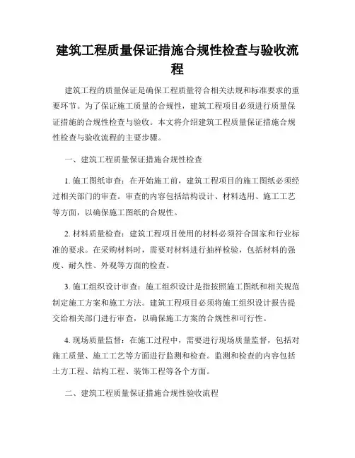 建筑工程质量保证措施合规性检查与验收流程