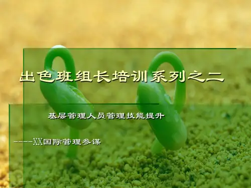 基层管理人员管理技能提升幻灯片PPT