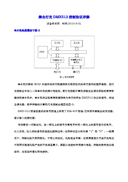 舞台灯光DMX512控制协议详细讲解