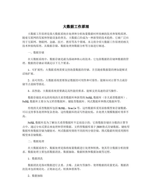 大数据工作原理