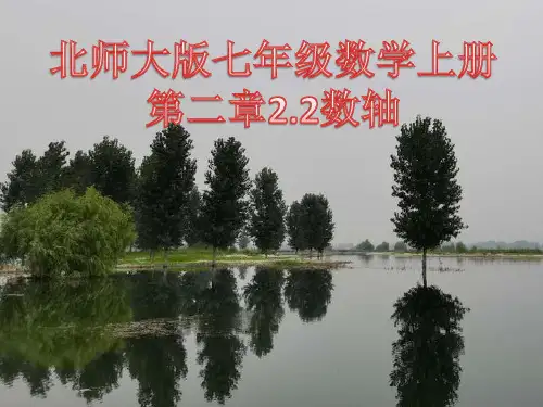 北师大版七年级数学上册第二章有理数2.2数轴