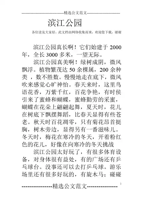 滨江公园
