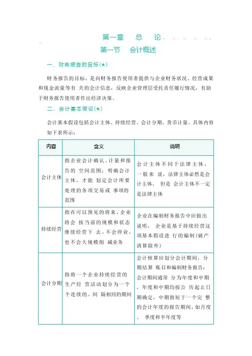 基础会计  第一章   会计概述