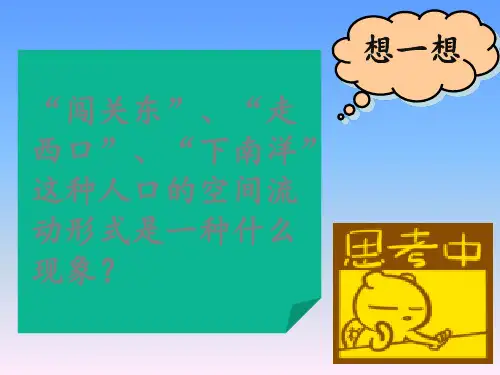 最新人口的空间变化PPT课件
