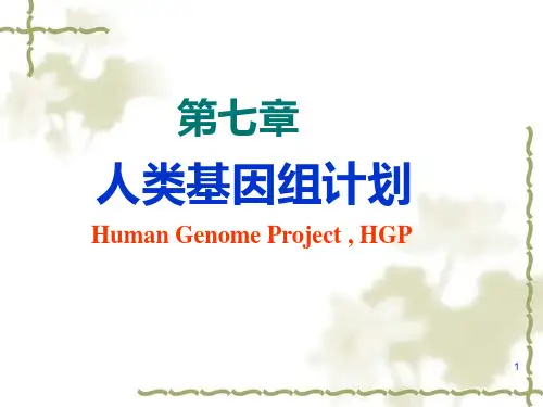 《基因工程》第七章  人类基因组计划PPT课件