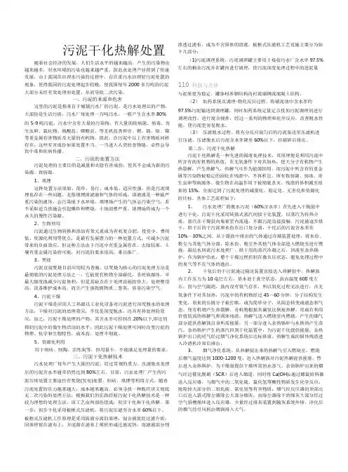 污泥干化热解处置