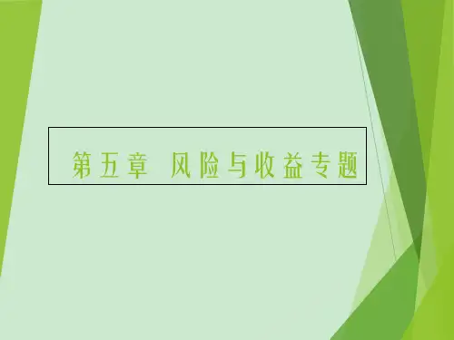 风险与收益 ppt课件