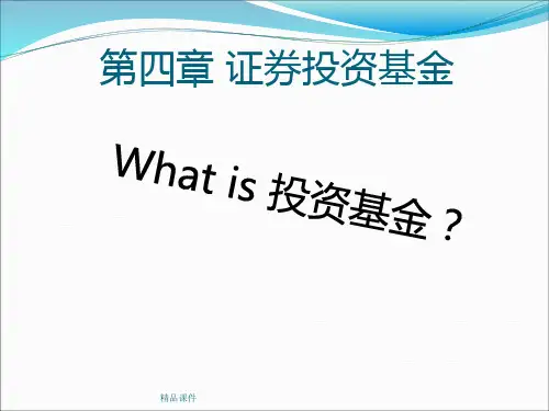 第四章基金