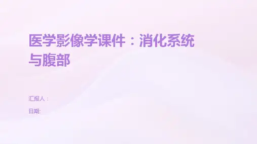 医学影像学课件：消化系统与腹部