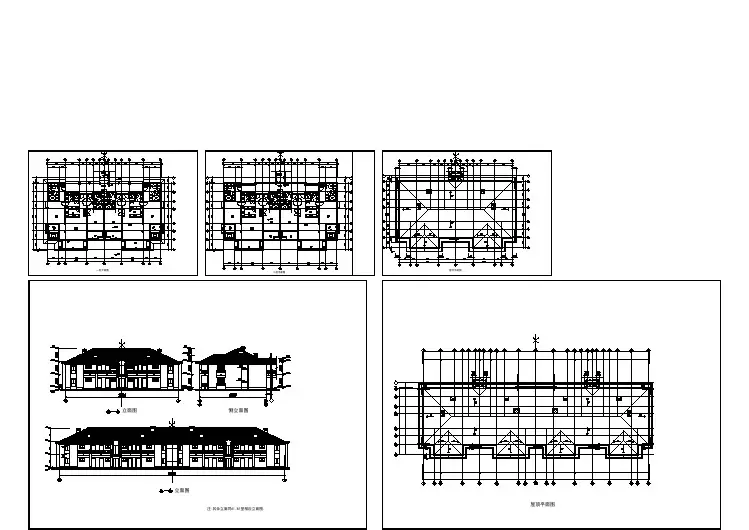 某酒店式公寓楼建筑设计施工全套方案CAD图纸