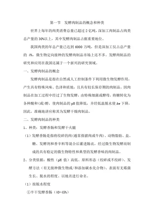 发酵肉制品