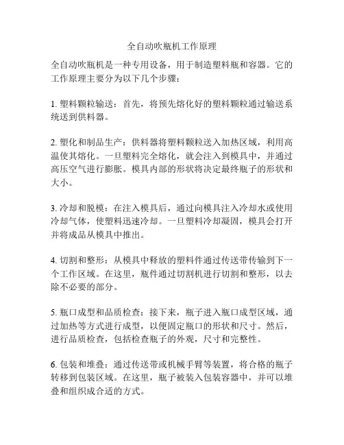 全自动吹瓶机工作原理