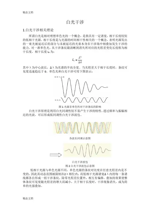 (整理)白光干涉