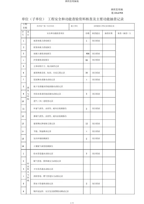 湘质监统编施