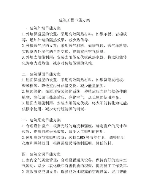 建筑工程节能方案
