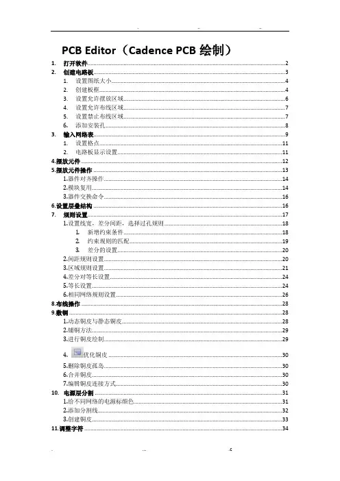 PCBEditor(CadencePCB绘制)