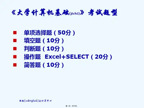 大学计算机基础复习讲义(版)