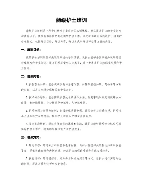 能级护士培训