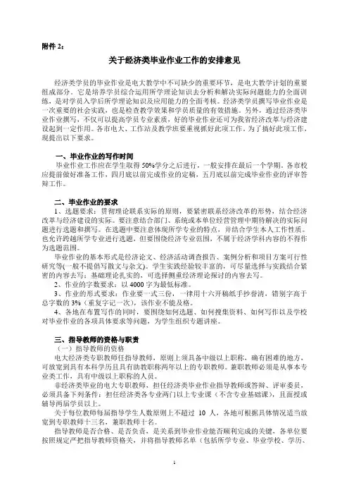 经济论文规范