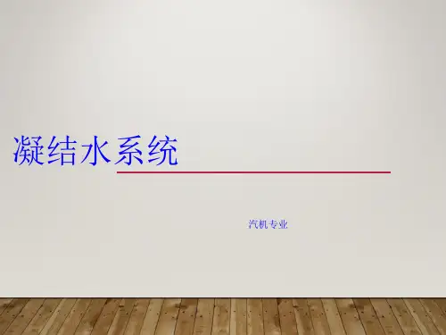 凝结水系统培训课件