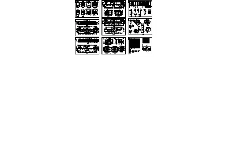 某学校宿舍楼全套建筑施工cad图（含厕所平面布置图，设计说明）