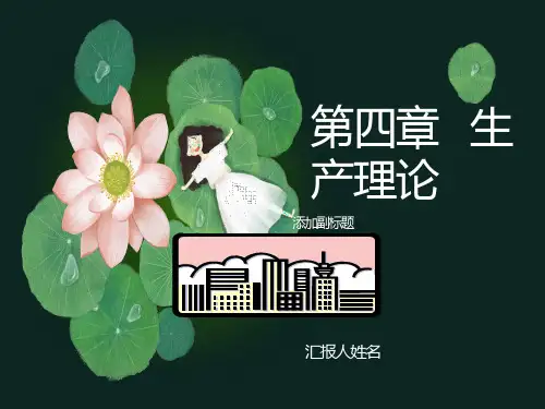 经济学课件第四章生产理论