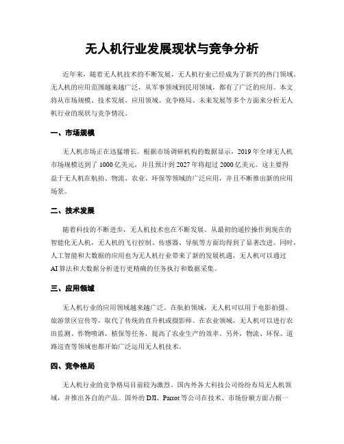 无人机行业发展现状与竞争分析