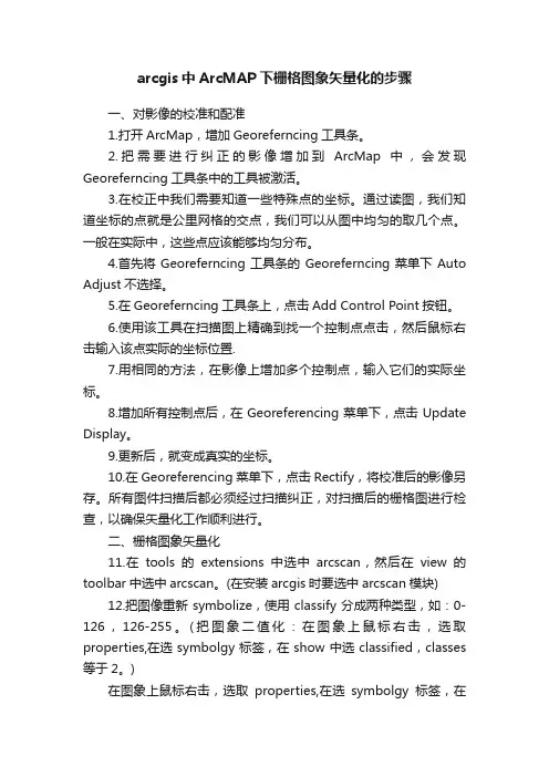 arcgis中ArcMAP下栅格图象矢量化的步骤