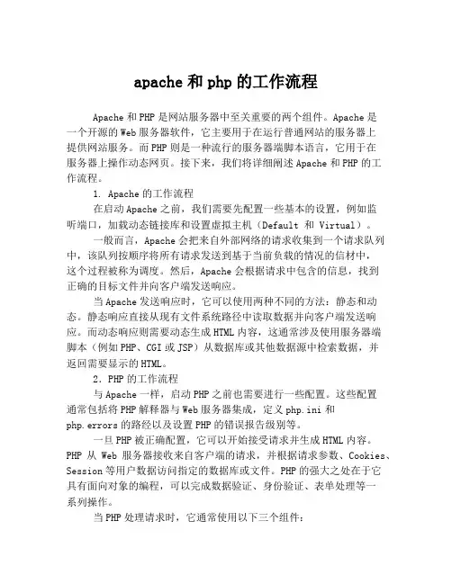 apache和php的工作流程