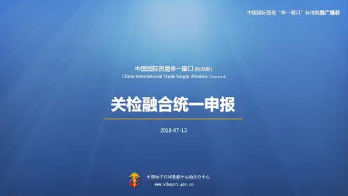 中国国际贸易单一窗口标准版推广培训