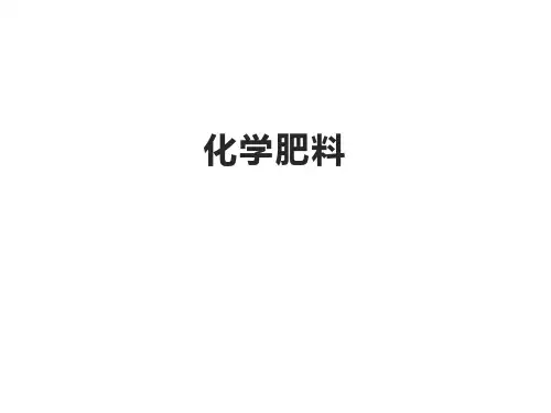 化学肥料   课件