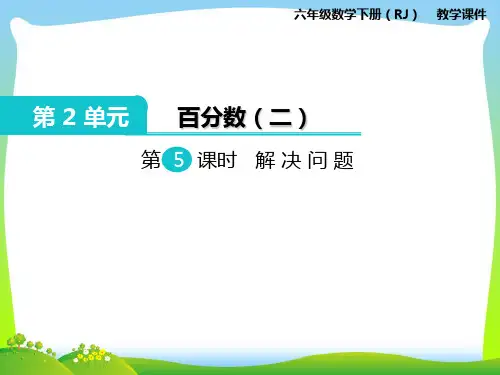 人教部编版六年级数学下册 第5课时 解决问题-优质课件.ppt