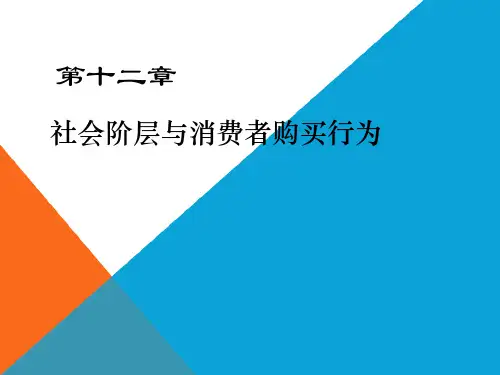 《消费者行为学》第十二章_社会阶层与消费者购买行为.ppt