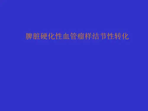 脾脏硬化性血管瘤样结节性转化