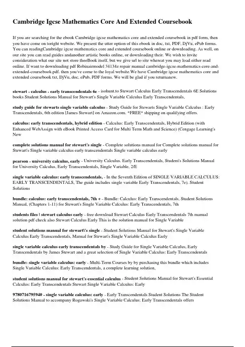 CambridgeIgcseMathematicsCoreAndExtended…