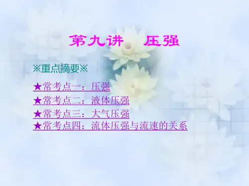 中考复习——压强