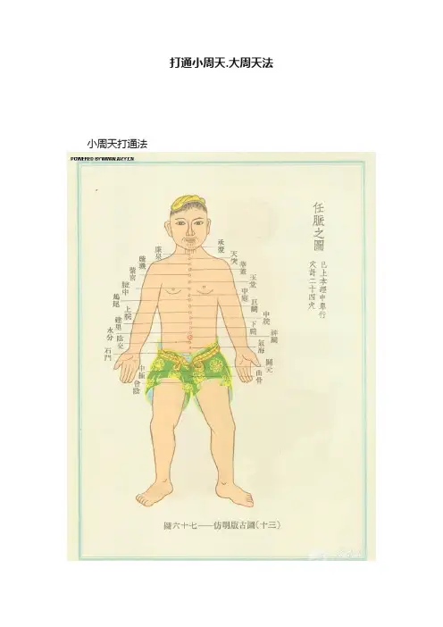 打通小周天.大周天法