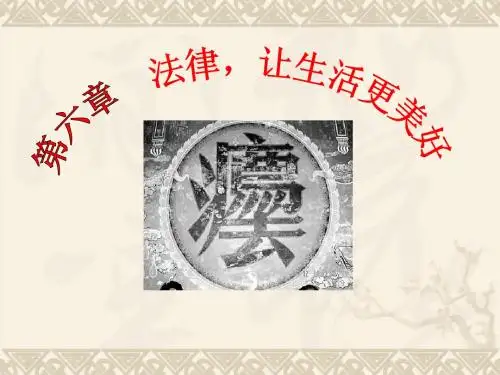 2015年 思想道德修养与法律基础 法治部分 课件
