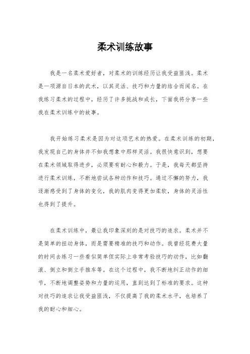 柔术训练故事