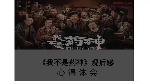 《我不是药神》观后感之心得体会ppt课件