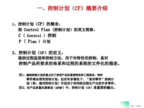 CP控制计划(control-plan培训内容)