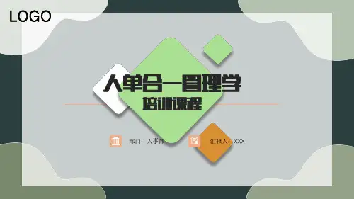 人单合一管理学培训课程模板(完整内容直接使用)