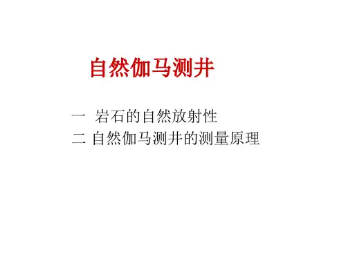 自然伽马测井